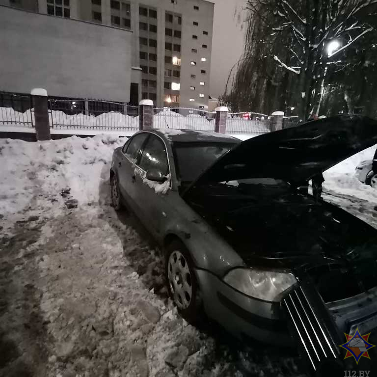 Volkswagen Passat горел в Могилеве