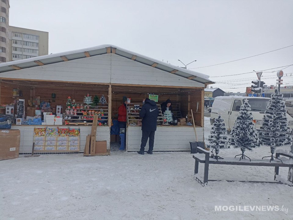 Предновогодние ярмарки начинают работать в Могилеве.Фото