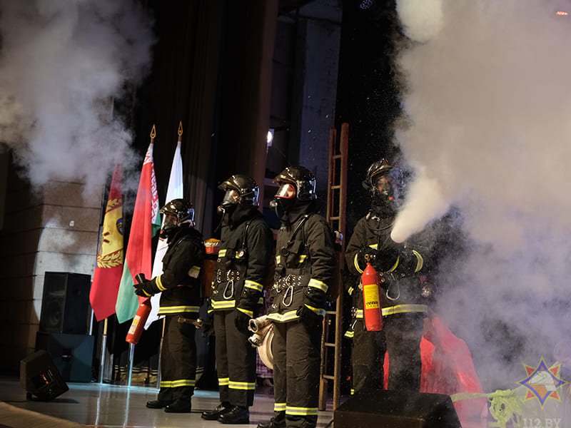 Турнир среди подразделений пожарных-спасателей проходит в Бобруйске