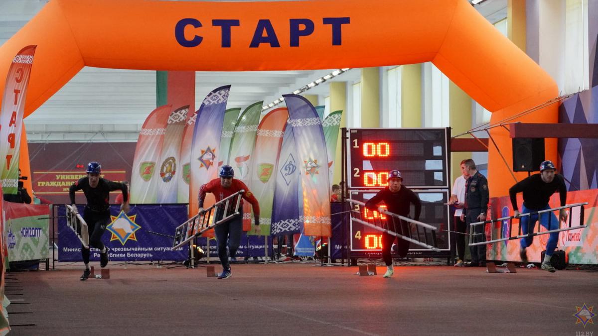 Никита Уколов из Могилевского областного УМЧС стал победителем первого турнира по пожарно-спасательному спорту