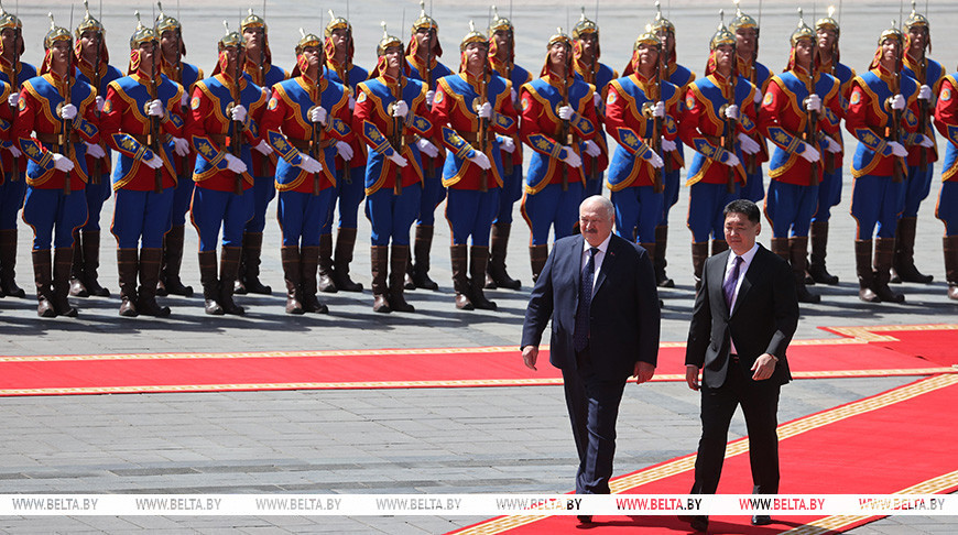 Встреча Лукашенко с Президентом Монголии проходит в Улан-Баторе