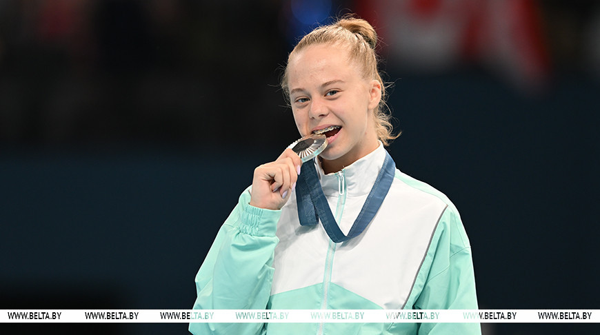 Могилевчанка Виолетта Бордиловская завоевала серебро Олимпиады-2024 в прыжках на батуте