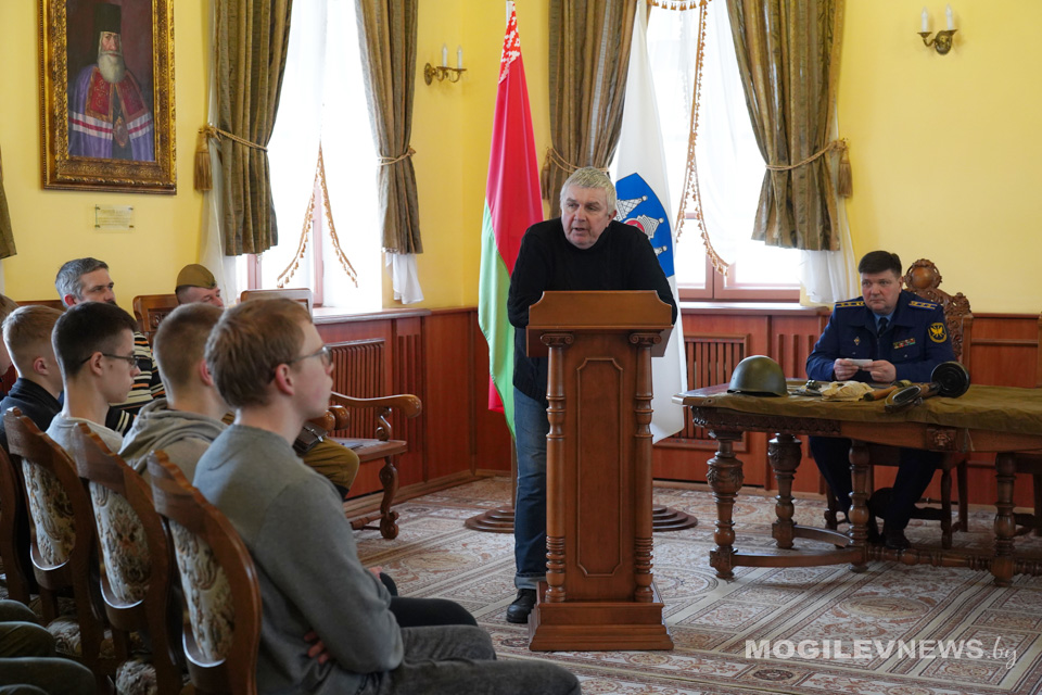 Урок патриотизма «Саперам нельзя ошибаться», прошел в музее истории Могилева. Фото