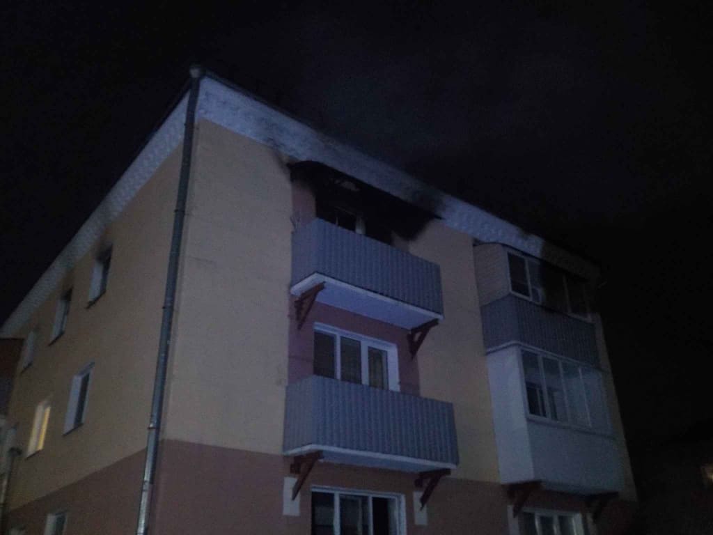 На пожаре в Бобруйске пострадал мужчина