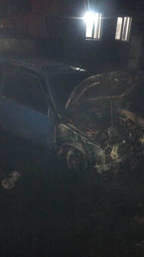 Пожар автомобиля тушили в Черикове