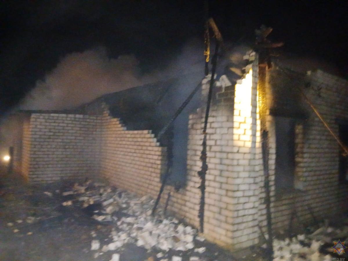 На пожаре в Кличевском районе погибла пенсионерка