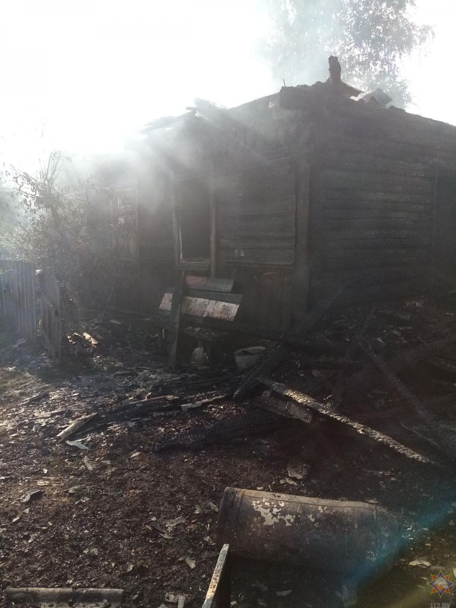 При пожаре в Быховском районе погиб пенсионер