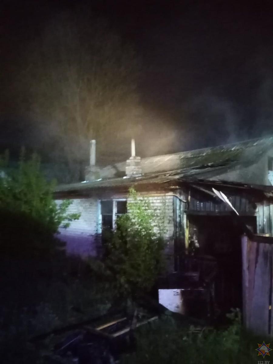 На пожаре в Быхове погиб мужчина