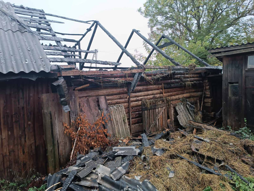 Спасатели в Дрибине не дали пожару оставить многодетную семью без крыши над головой