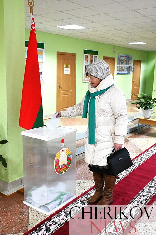 Активно идет голосование на Ленинском избирательном участке в Черикове