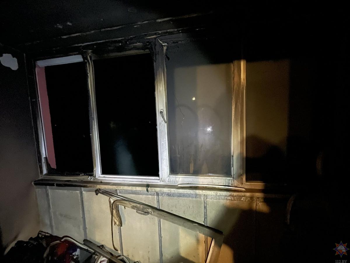 На пожаре в Полыковичах пострадал ребенок