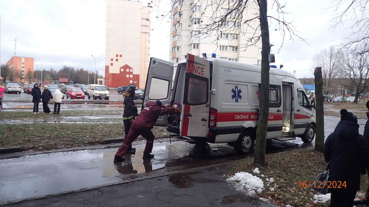 На пожаре в Бобруйске пострадала пенсионерка