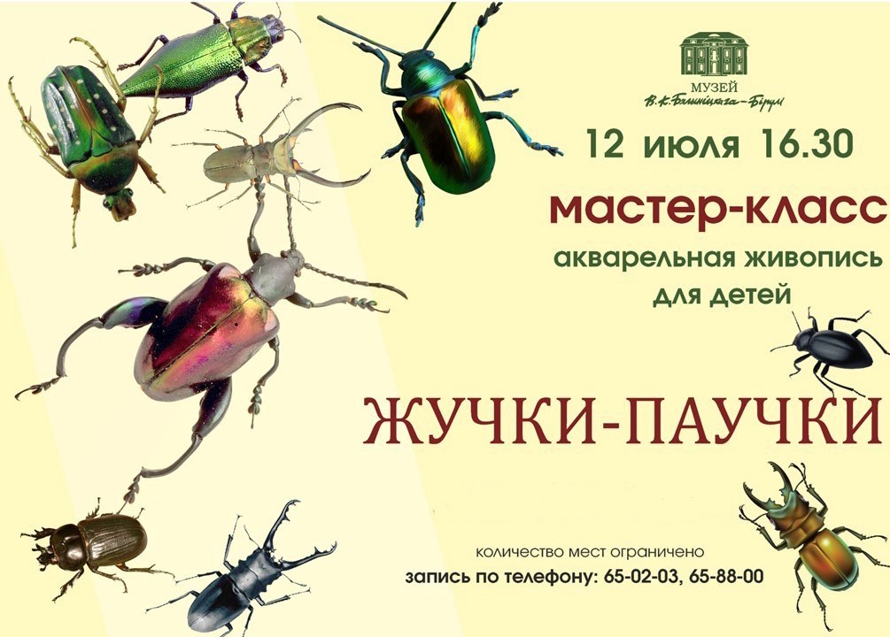 Мастер-класс по акварельной живописи «Жучки-паучки» пройдет 12 июля в Могилеве