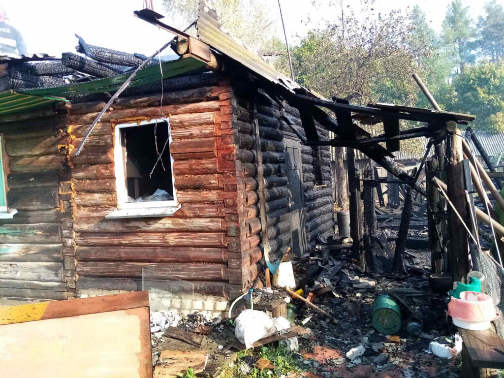 Пожар в Быховском районе оставил дом без кровли