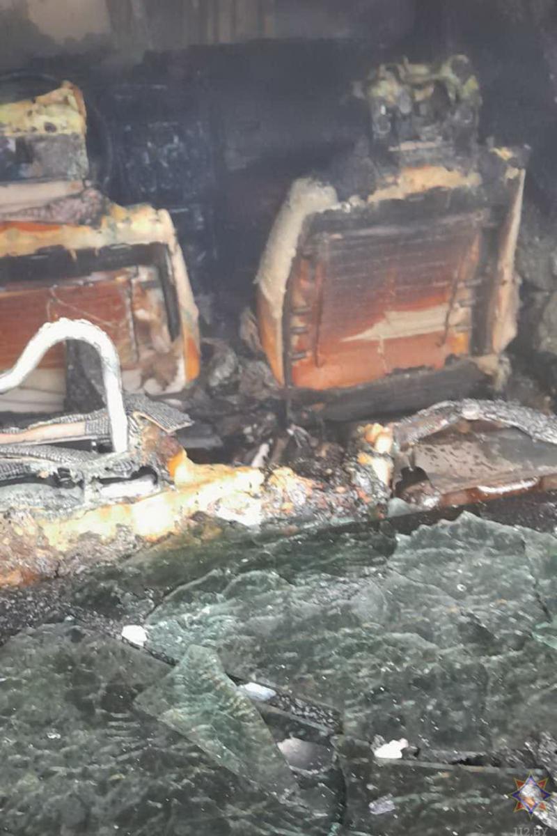 В гараже на улице 30 лет Победы в Могилеве сгорел автомобиль