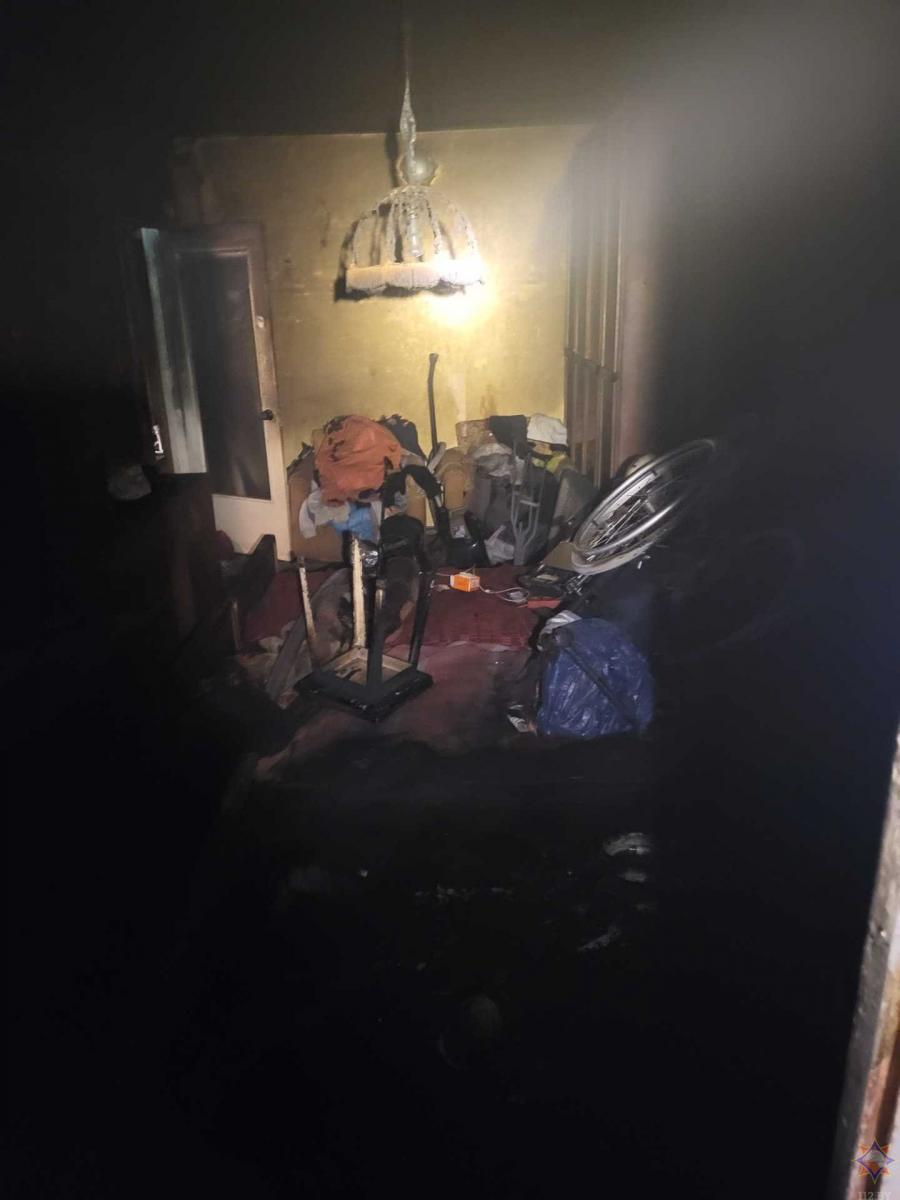 Пенсионерку и ее сына спасли на пожаре в Могилеве