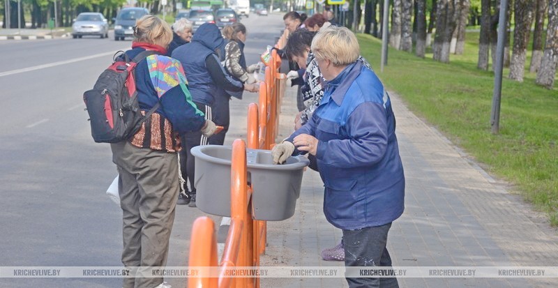 В преддверии Дня Победы  жители Кричевского района активно занимаются наведением порядка в регионе