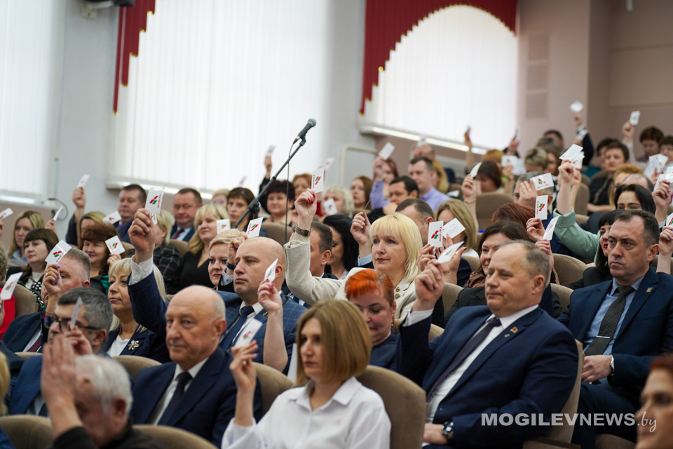 В Могилеве утвердили кандидатуры делегатов на ВНС от областной организации РОО «Белая Русь». Фото