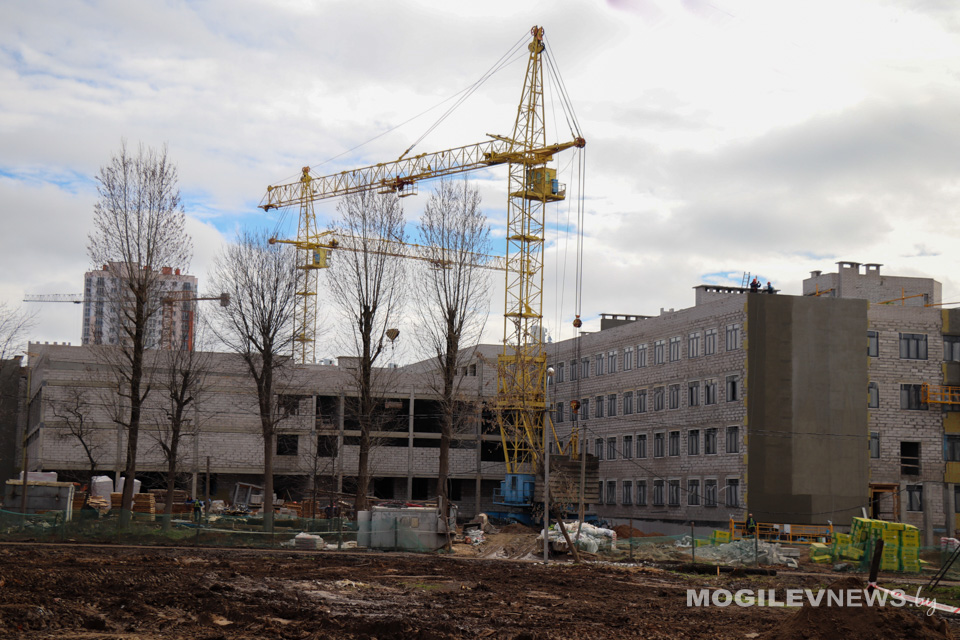 Новая школа на 1020 мест строится в Могилеве. Фото