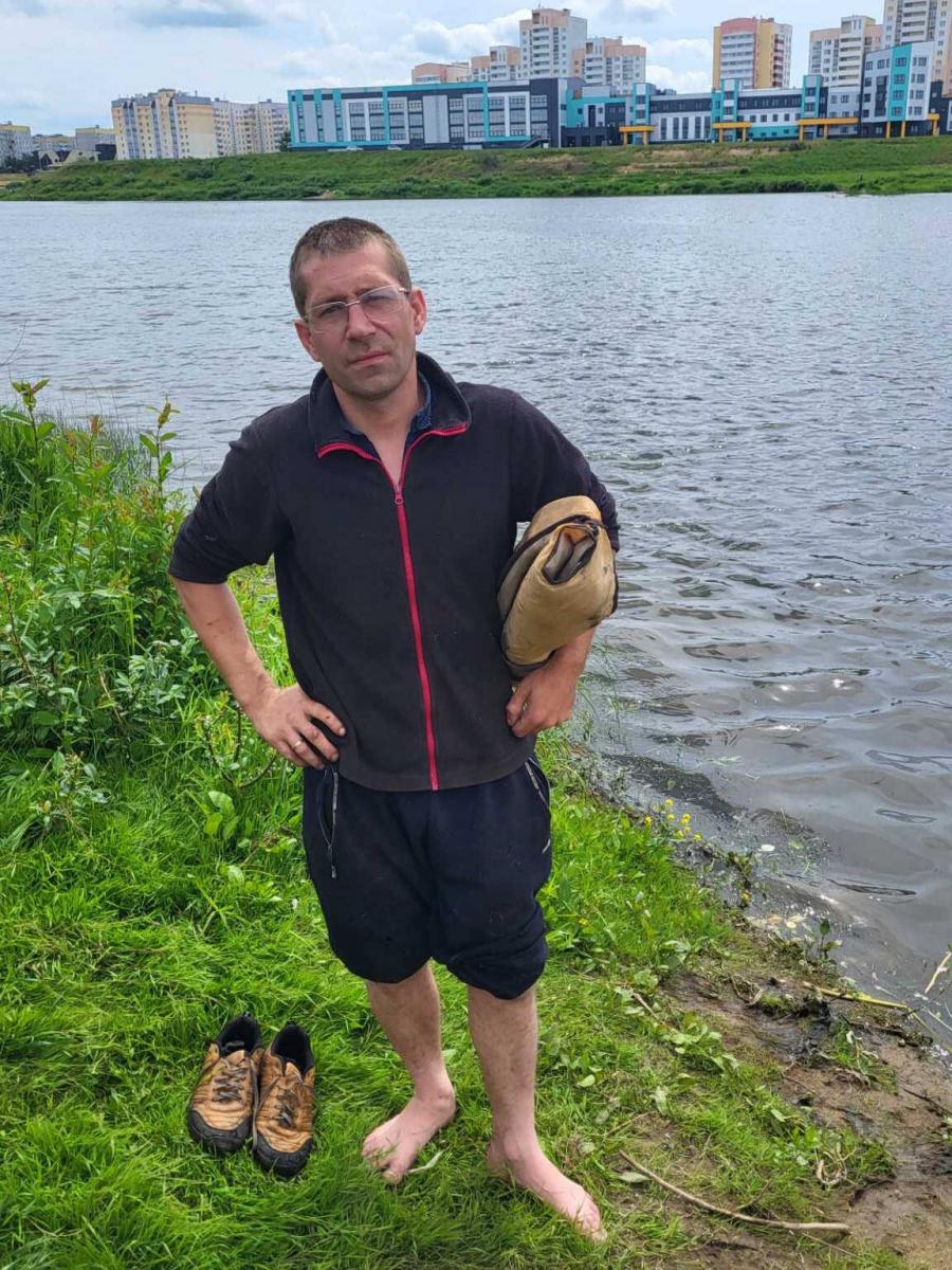 В Могилеве мужчина пытался спасти собаку и чуть не утонул сам