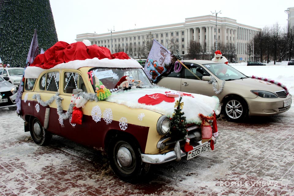 Новогодний автопарад пройдет в Могилеве 21 декабря