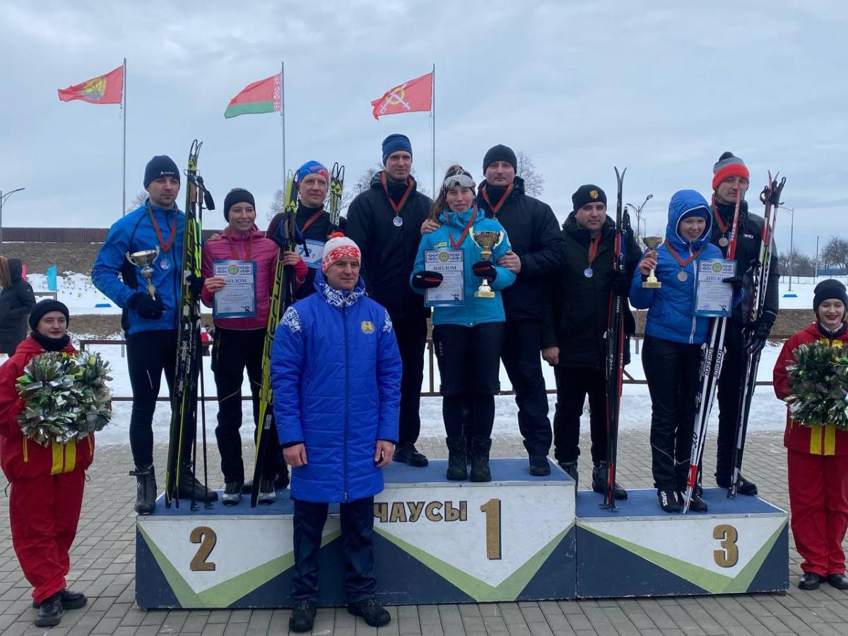 Команда УВД Могилевского облисполкома - победители в лыжной эстафете среди силового блока