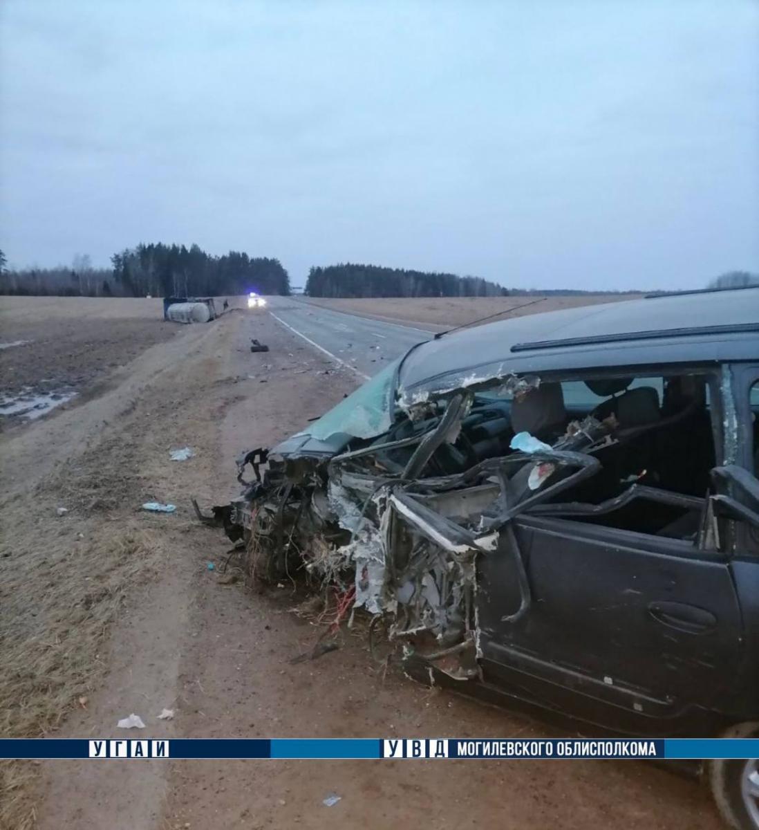 В ДТП в Чаусском районе пострадал 51-летний водитель Renault