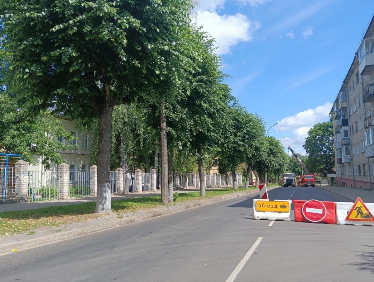 С 13 июня временно будет перекрыто движение по улице К.Маркса в районе пересечения с переулком Буянова