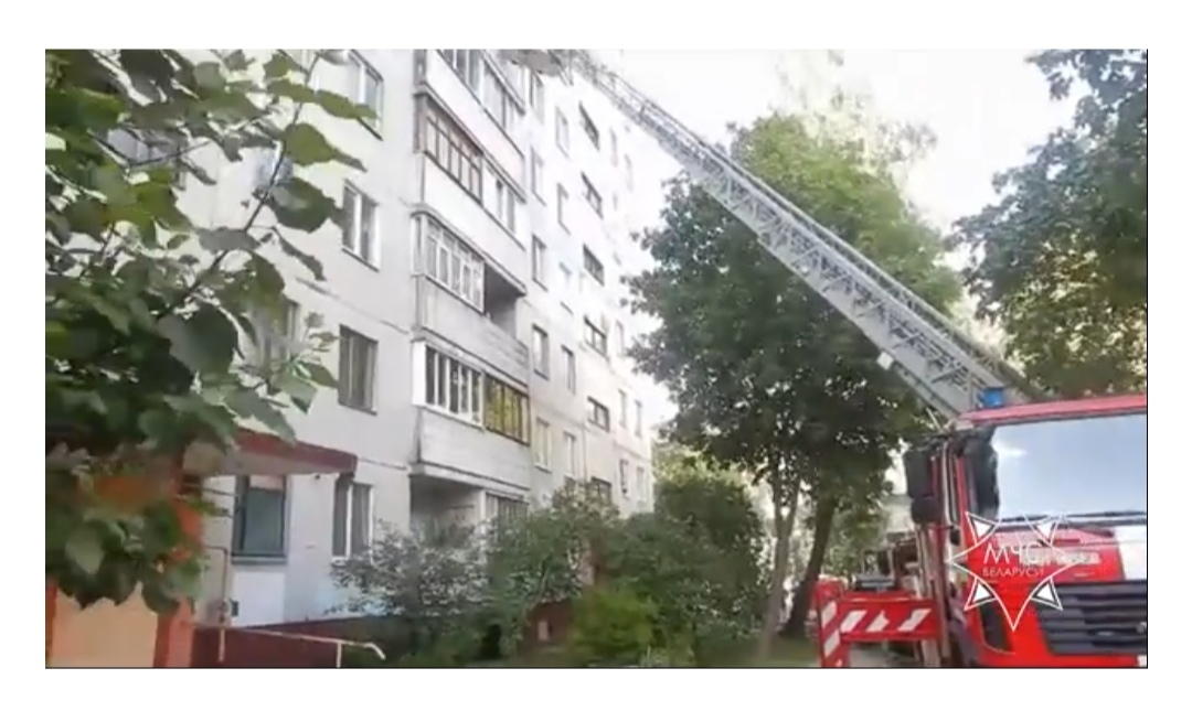 Пожар квартиры на пр. Шмидта тушили в Могилеве