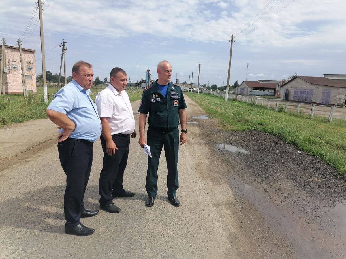 Начальник Могилевского областного УМЧС Дмитрий Голубев посетил регионы, пострадавшие от непогоды