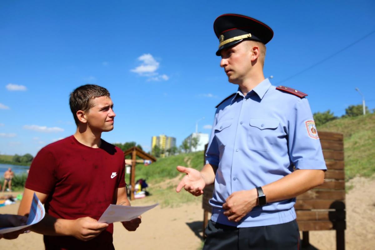 Могилевские милиционеры напомнили о правилах безопасности на водоемах
