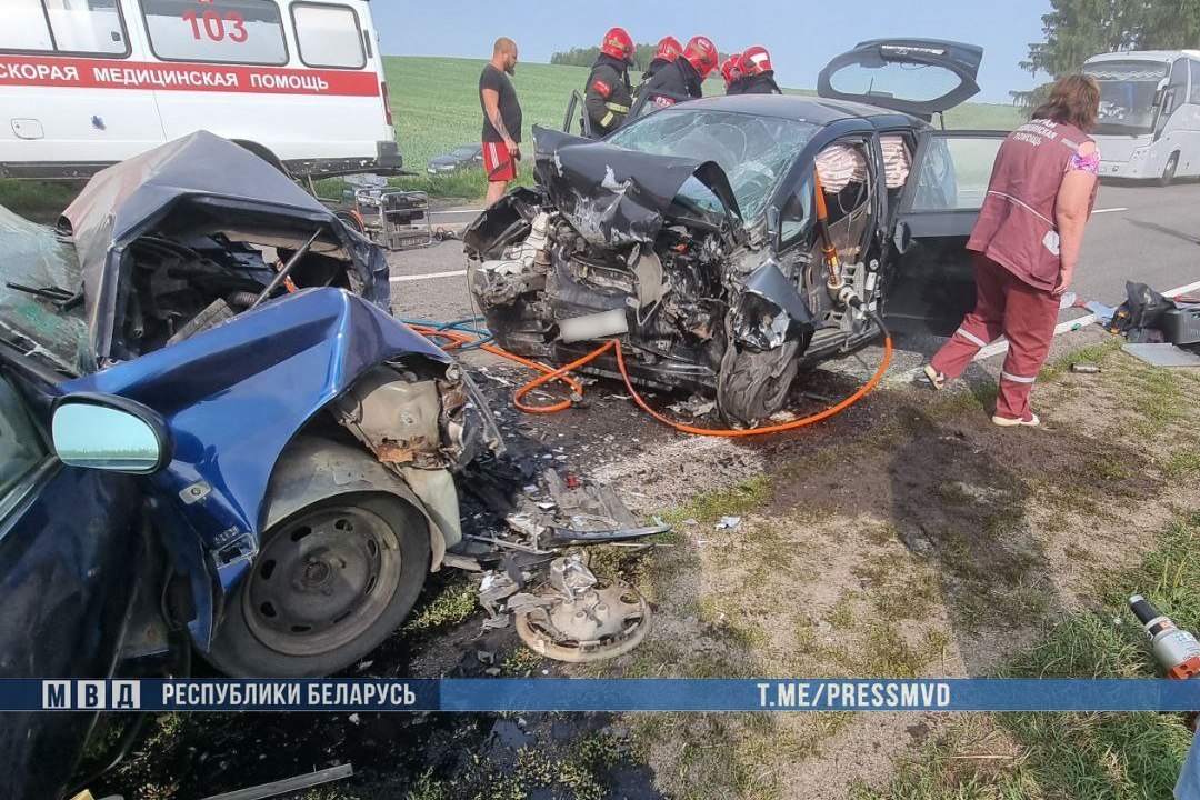 ДТП на Могилевщине: шесть человек доставлены в больницу