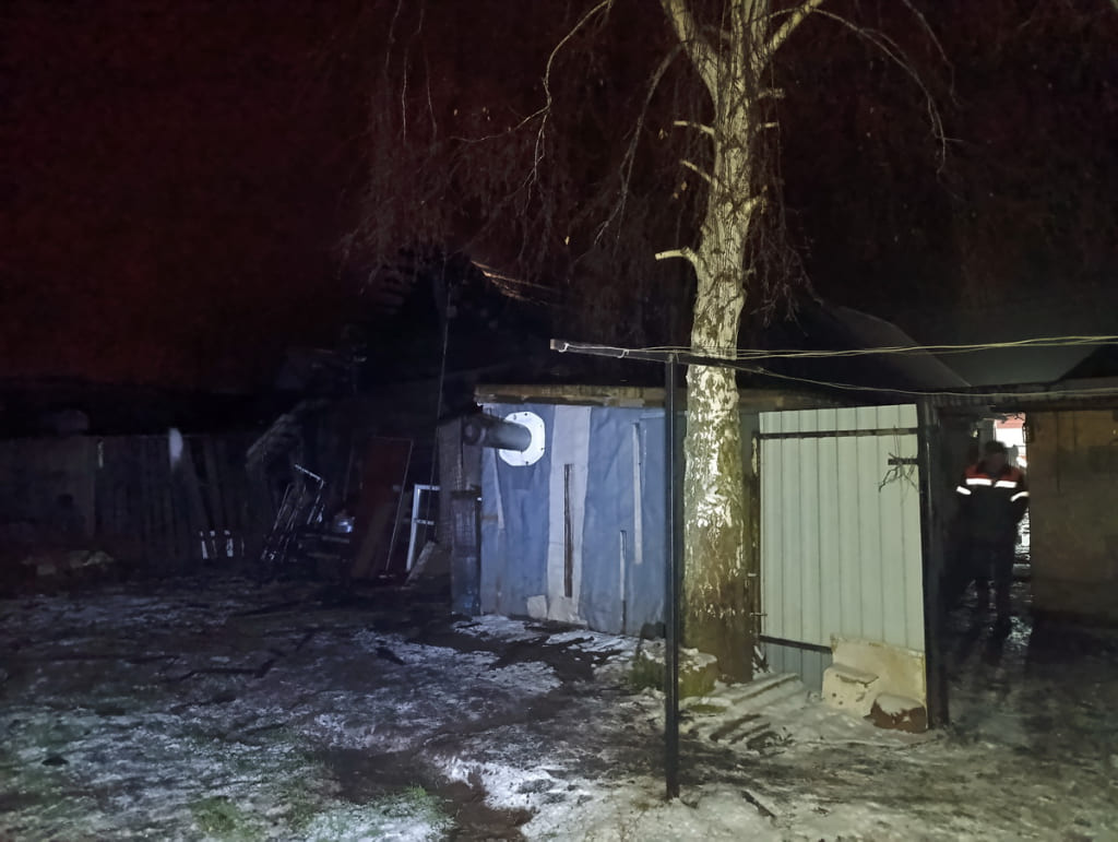 Лай собак спас хозяев на пожаре в Быховском районе