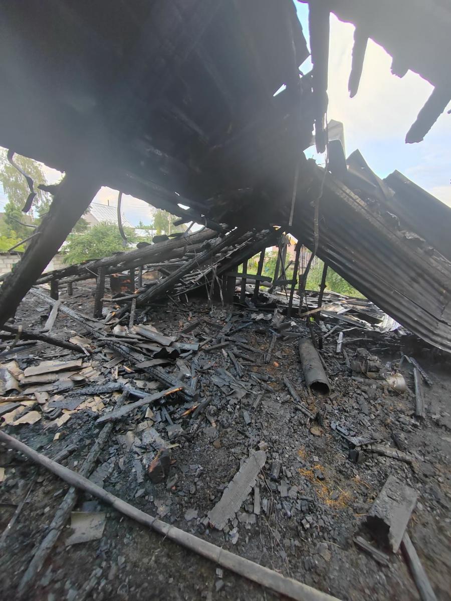 Пожар дома на пер.1-м Июньском тушили в Могилеве