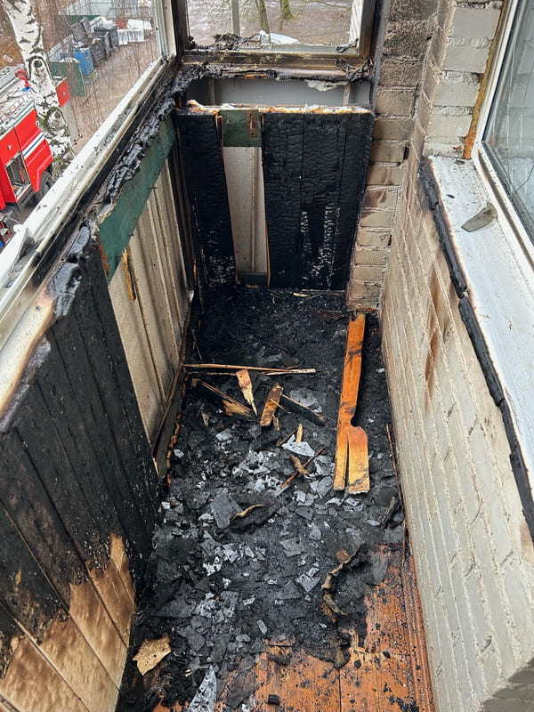 Пожар на третьем этаже многоквартирного дома тушили в Могилеве