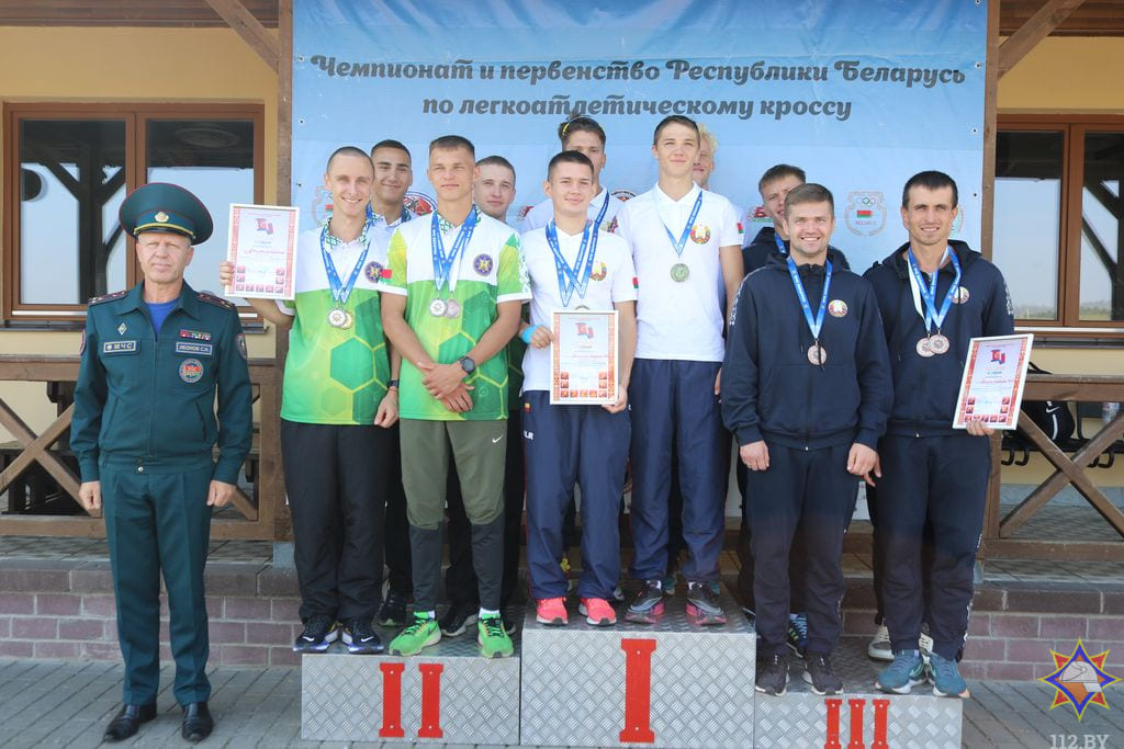 Спасатели Могилевщины – серебряные призеры республиканских соревнования МЧС по легкоатлетическому кроссу