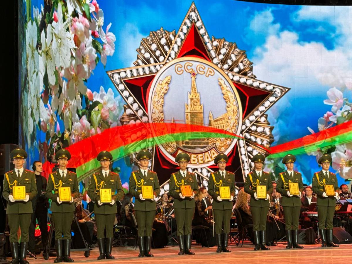 Чаусы и Осиповичи награждены вымпелами «За мужество и стойкость в годы Великой Отечественной войны». Награды главы районов получили из рук Президента. Фото