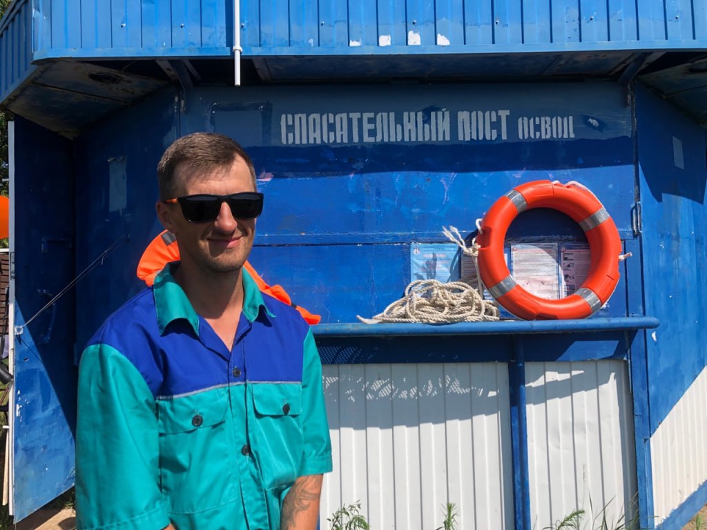 Работник ОСВОД спас мужчину, тонувшего в Днепре у деревни Полыковичи