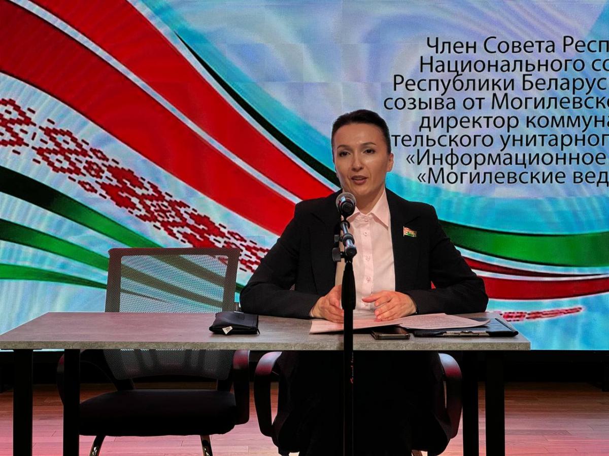 Ирина Петрусевич встретилась с коллективом Могилевского специализированного лицея МВД Республики Беларусь. Фото