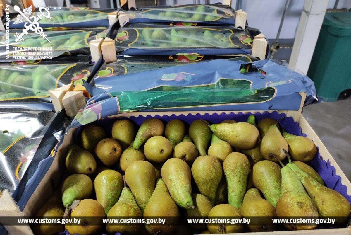 Незаконный вывоз в Россию 40 тонн груш выявили могилевские таможенники