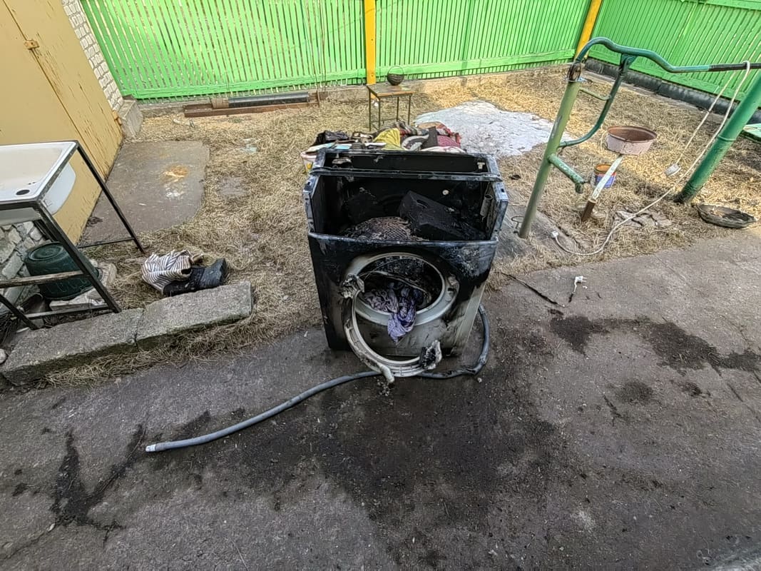 Могилевчанка запустила стирку - стиральная машинка загорелась