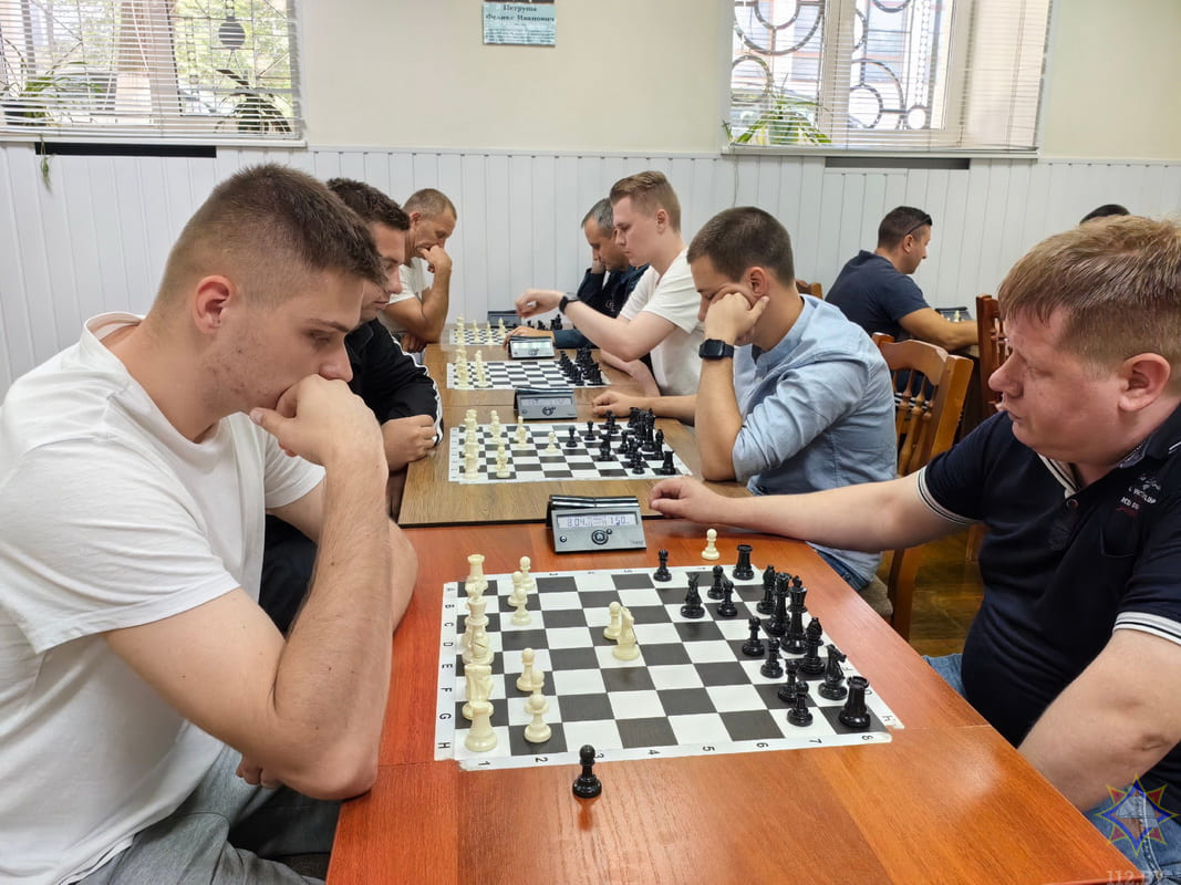 Соревнования по шахматам среди подразделений городского отдела по чрезвычайным ситуациям прошли в Могилеве