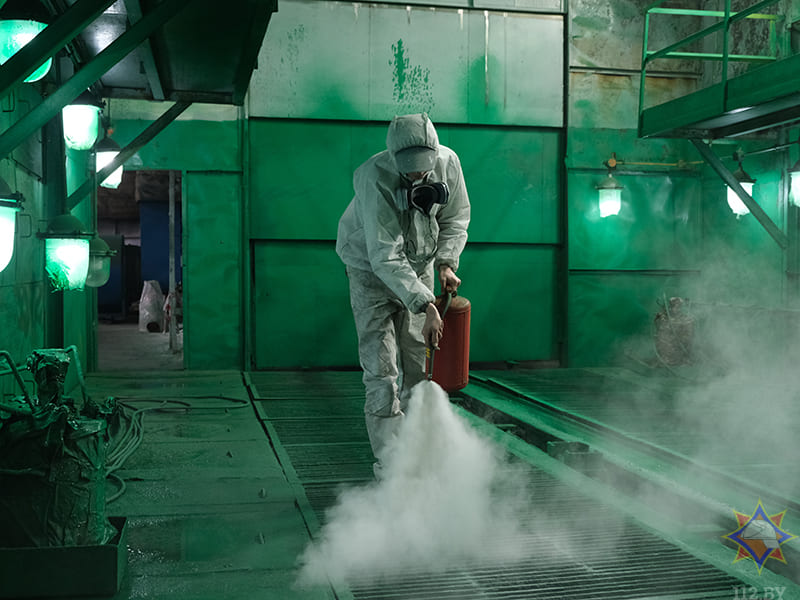 Тактико-специальные учения прошли на ОАО «Управляющая компания холдинга «Бобруйскагромаш»