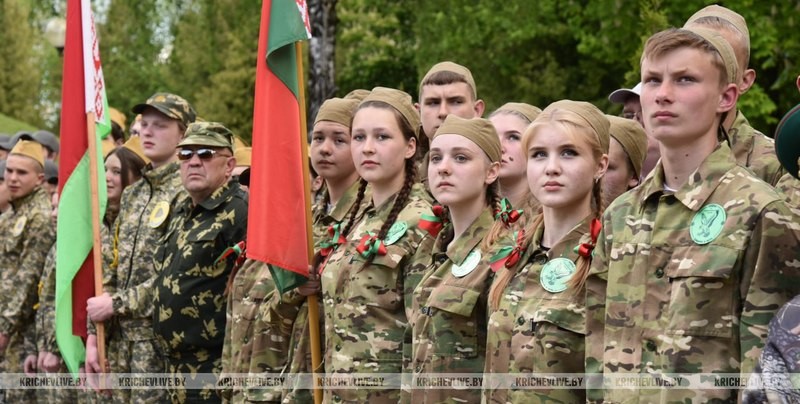 Военно-патриотическая игра «Зарница» проходит в Кричевском районе