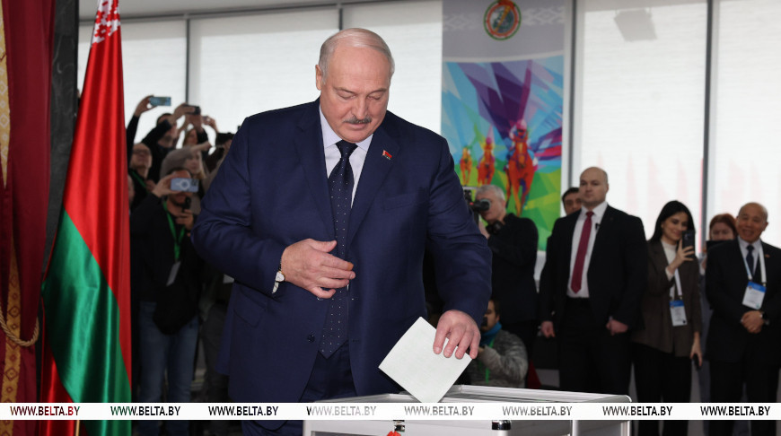 Президент Беларуси Александр Лукашенко проголосовал на президентских выборах