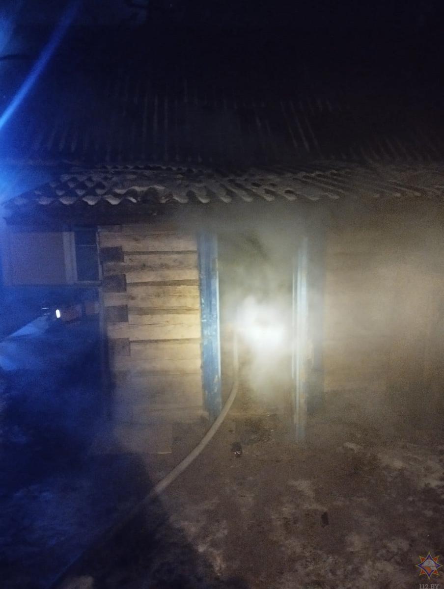 В Кличевском районе на пожаре спасли пенсионеров