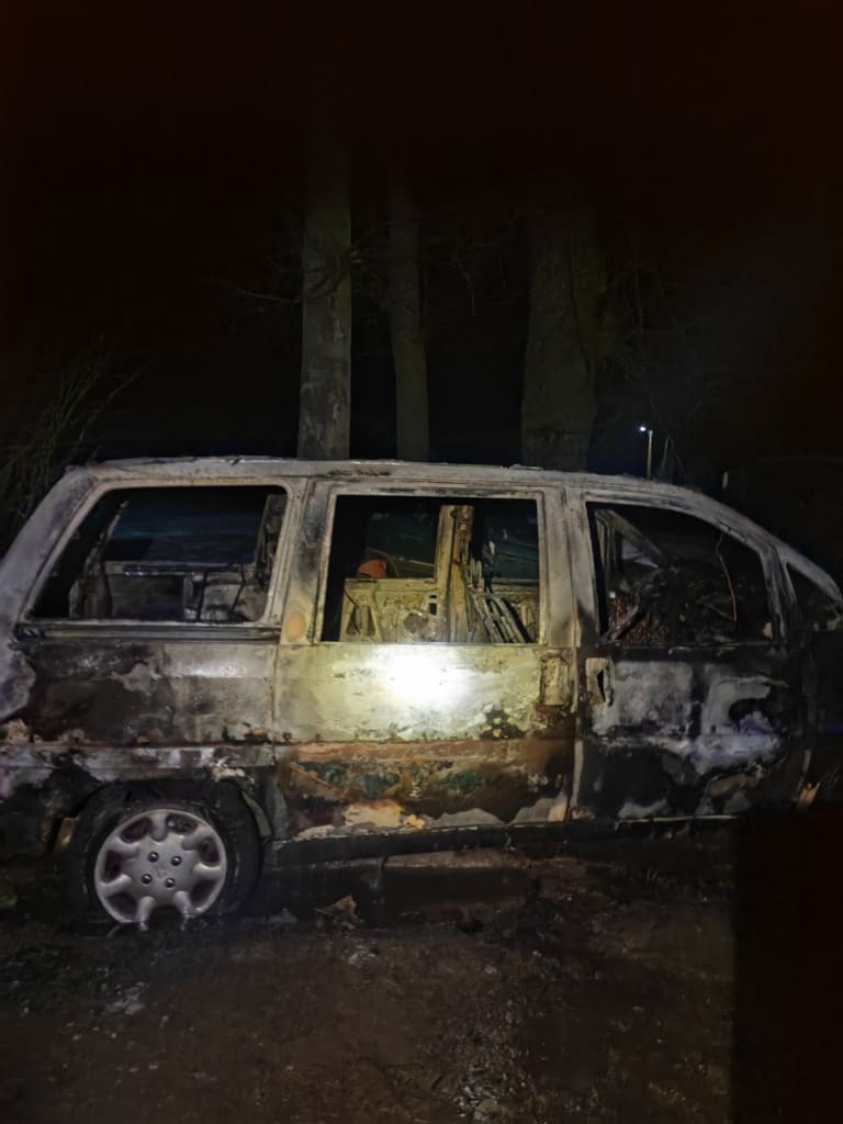 Автомобиль сгорел в Горецком районе