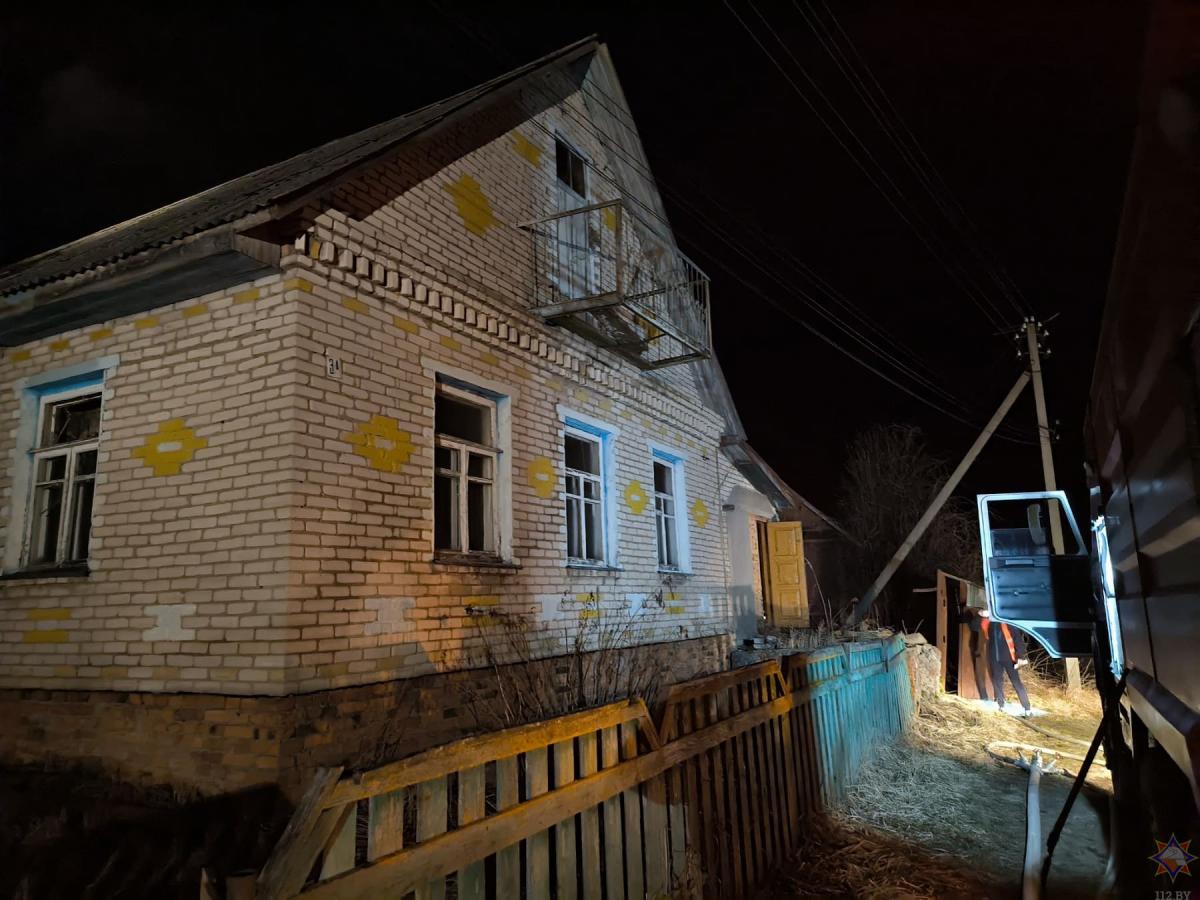 При пожаре в Мстиславле погиб мужчина