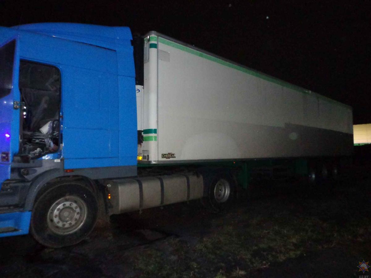 В Бобруйске горела фура