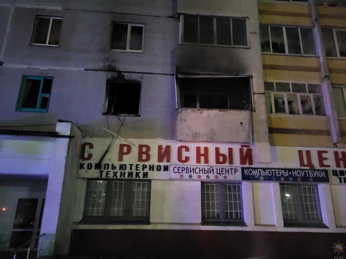 На пожаре в Могилеве спасли двоих человек